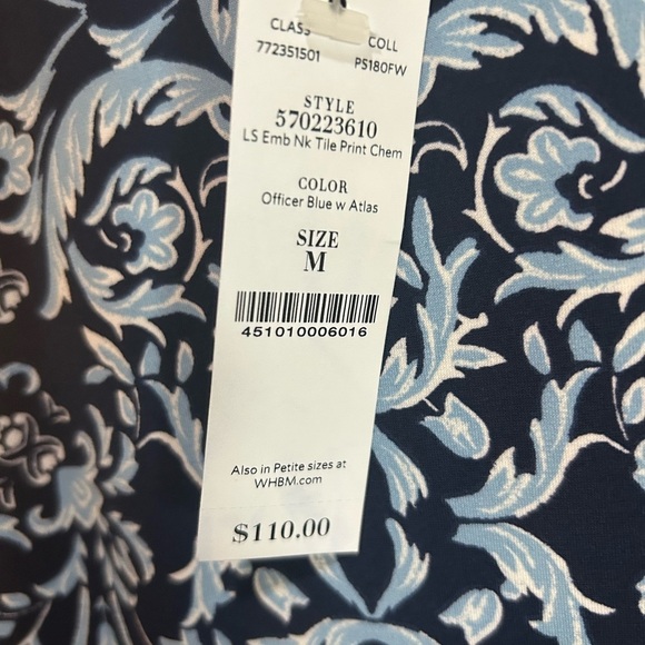 White House Black Market Floral Long Sleeve Dress - Picture 9 of 11